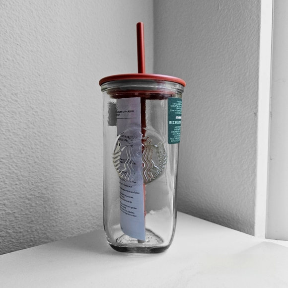 🌟 SOLD 🌟 Starbucks 16 Oz Terracotta Recycled Glass Tumbler - Picture 5 of 12